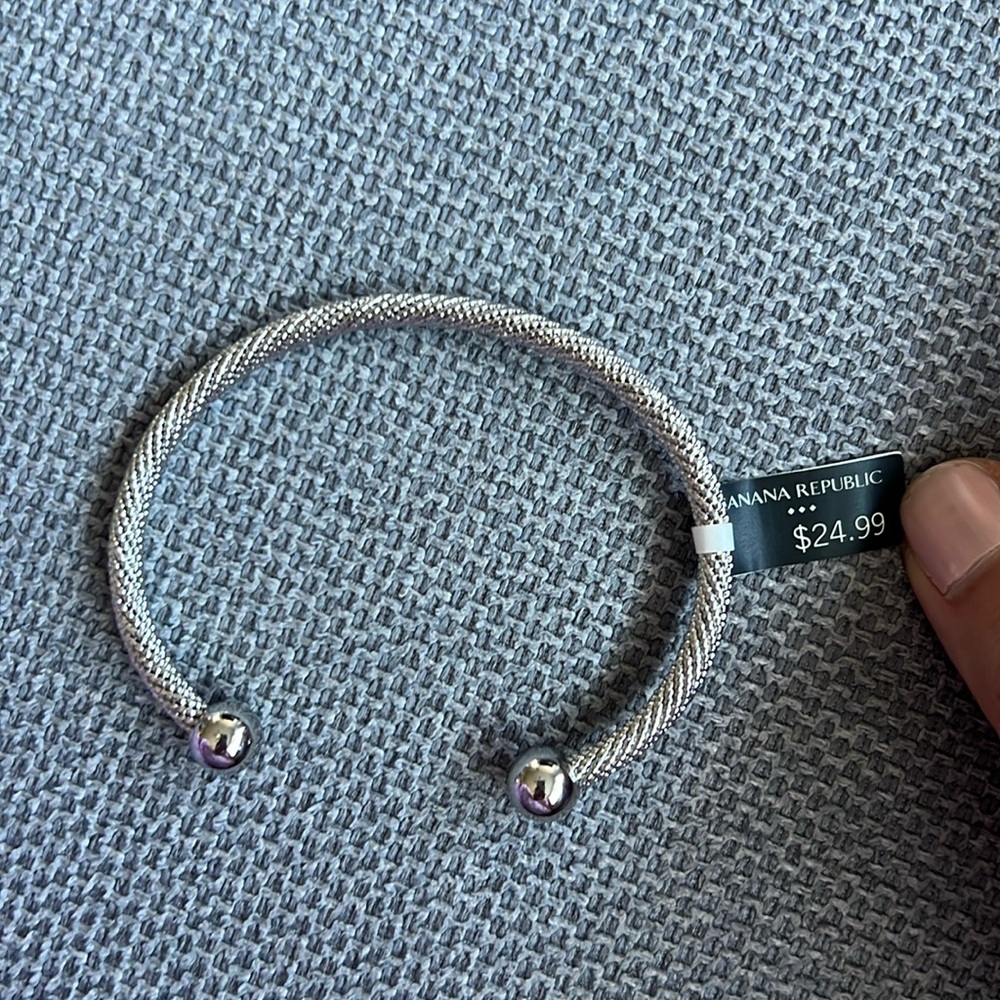 Banana republic silver toned bracelet